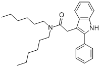 N,N-DIHEXYL-2-PHENYLINDOLE-3-ACETAMIDE CAS#: 142720-26-1