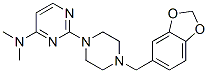 N,N-Dimethyl-2-(4-piperonylpiperazino)-4-pyrimidinamine CAS#: 3601-75-0