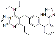 N,N-diethyl-4-propyl-3-[[4-[2-(2H-tetrazol-5-yl)phenyl]phenyl]methyl]- 1,5,7,9-tetrazabicyclo[4.3.0]nona-2,4,6,8-tetraen-2-amine CAS#: 168152-70-3