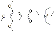 N,N,N-triethyl-2-[(3,4,5-trimethoxybenzoyl)oxy]ethanaminium CAS#: 4386-76-9
