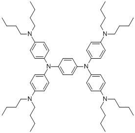 N,N,N',N'-Tetrakis[4-(dibutylamino)phenyl]benzene-1,4-diamine CAS#: 4182-80-3