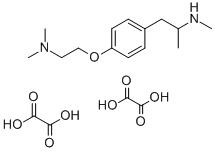N,alpha-Dimethyl-4-(2-(dimethylamino)ethoxy)benzeneethanamine ethanedi oate (1:2) CAS#: 126002-18-4