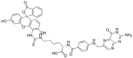 N(alpha)-pteroyl-N(epsilon)-(4'-fluoresceinthiocarbamoyl)lysine CAS#: 133648-13-2