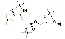O-[[2,3-Bis(trimethylsiloxy)propoxy](trimethylsilyloxy)phosphinyl]-N-(trimethylsilyl)-L-serine (trimethylsilyl) ester CAS#: 32204-75-4