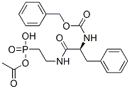O-((-((N-(phenylmethoxycarbonyl)alanyl)amino)ethyl)hydroxyphosphinyl)-3-phenylacetate CAS#: 127305-92-4