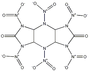 Octahydro-1,3,4,5,7,8-hexanitro-diimidazo[4,5-b:4',5'-e]pyrazine-2,6(1H,3H)-dione CAS#: 115029-33-9