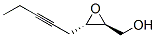 Oxiranemethanol,  3-(2-pentynyl)-,  (2S-trans)-  (9CI) CAS#: 129083-14-3