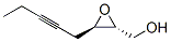 Oxiranemethanol, 3-(2-pentynyl)-, trans- (9CI) CAS#: 131321-18-1