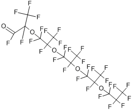 PERFLUORO-2,5,8,11-TETRAMETHYL-3,6,9,12-TETRAOXAPENTADECANOYL FLUORIDE CAS#: 34761-47-2