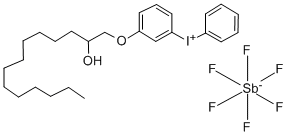 PHENYL-[M-(2-HYDROXYTETRADECYLOXY)PHENYL]IODONIUM HEXAFLUOROANTIMONATE CAS#: 139301-14-7