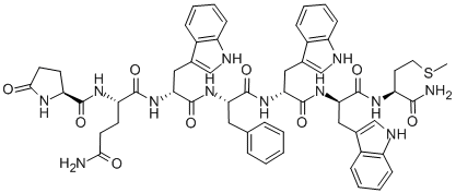 PYR-GLN-D-TRP-PHE-D-TRP-D-TRP-MET-NH2 CAS#: 143675-79-0