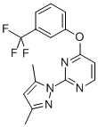 PYRIMIDINE, 2-(3,5-DIMETHYL-1H-PYRAZOL-1-YL)-4-[3-(TRIFLUOROMETHYL)PHENOXY]- CAS#: 302791-49-7