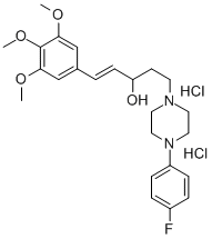 Penten-3-ol, 5-(4-(p-fluorophenyl)piperazinyl)-1-(3,4,5-trimethoxyphen yl)-, dihydrochloride CAS#: 37151-53-4
