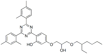 Phenol, 2-4,6-bis(2,4-dimethylphenyl)-1,3,5-triazin-2-yl-5-3-(2-ethylhexyl)oxy-2-hydroxypropoxy- CAS#: 137658-79-8