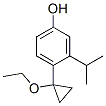Phenol, 4-(1-ethoxycyclopropyl)-3-(1-methylethyl)- (9CI) CAS#: 345965-36-8
