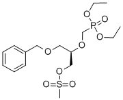 Phosphonic acid, [[1-[[(methylsulfonyl)oxy]methyl]-2-(phenylmethoxy)ethoxy]methyl]-, diethyl ester-R CAS#: 120362-30-3