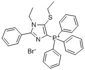 Phosphonium, 1-ethyl-5-(ethylthio)-2-phenyl-1H-imidazol-4-yltriphenyl-, chloride CAS#: 126484-15-9