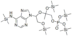 Phosphoric acid, 2-(trimethylsiloxy)-2-[2-(trimethylsiloxy)-1-[6-[(tri methylsilyl)amino]-9H-purin-9-yl]ethoxy]propyl bis(trimethylsilyl) est er CAS#: 32645-63-9