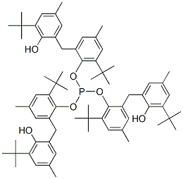 Phosphorous acid tris[2-[2-hydroxy-3-(1,1-dimethylethyl)-5-methylbenzyl]-6-(1,1-dimethylethyl)-4-methylphenyl] ester CAS#: 31877-16-4