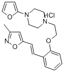Piperazine, 1-(2-furanyl)-4-(2-(2-(2-(3-methyl-5-isoxazolyl)ethenyl)ph enoxy)ethyl)-, monohydrochloride, (E)- CAS#: 139193-93-4