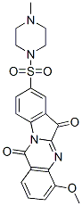 Piperazine,  1-[(6,12-dihydro-4-methoxy-6,12-dioxoindolo[2,1-b]quinazolin-8-yl)sulfonyl]-4-methyl-  (9CI) CAS#: 169038-55-5