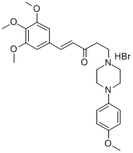 Piperazine, 1-p-anisyl-4-(2-(3,4,5-trimethoxycinnamoyl)ethyl)-, hydrob romide CAS#: 37399-58-9