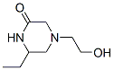 Piperazinone, 6-ethyl-4-(2-hydroxyethyl)- (9CI) CAS#: 137066-44-5