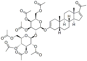 Pregn-16-en-20-one, 3-3,4,6-tri-O-acetyl-2-O-(2,3,4,6-tetra-O-acetyl-.beta.-D-glucopyranosyl)-.beta.-D-galactopyranosyloxy-, (3.beta.,5.beta.)- CAS#: 39941-62-3