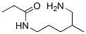 Propanamide,  N-(5-amino-4-methylpentyl)- CAS#: 139423-37-3