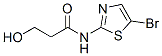 Propanamide, N-(5-bromo-2-thiazolyl)-3-hydroxy- CAS#: 267653-87-2