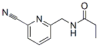 Propanamide,  N-[(6-cyano-2-pyridinyl)methyl]- CAS#: 135450-34-9