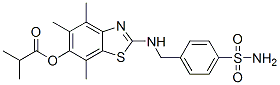 Propanoic  acid,  2-methyl-,  2-[[[4-(aminosulfonyl)phenyl]methyl]amino]-4,5,7-trimethyl-6-benzothiazolyl  ester CAS#: 120164-89-8