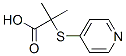 Propanoic acid, 2-methyl-2-(4-pyridinylthio)- (9CI) CAS#: 125305-75-1