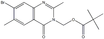 Propanoic acid, 2,2-diMethyl-, (7-broMo-2,6-diMethyl-4-oxo-3(4H)-quinazolinyl)Methyl ester CAS#: 140373-65-5