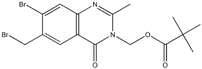 Propanoic acid, 2,2-diMethyl-, [7-broMo-6-(broMoMethyl)-2-Methyl-4-oxo-3(4H)-quinazolinyl]Methyl ester CAS#: 140395-66-0