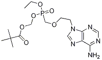 Propanoic acid, 2,2-dimethyl-, [[[[2-(6-amino-9H-purin-9-yl)ethoxy]methyl]ethoxyphosphinyl]oxy]methyl ester CAS#: 142341-04-6