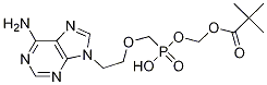 Propanoic acid, 2,2-dimethyl-, [[[[2-(6-amino-9H-purin-9-yl)ethoxy]methyl]hydroxyphosphinyl]oxy]methyl ester CAS#: 142341-05-7