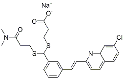 Propanoic acid, 3-[[[3-[2-(7-chloro-2-quinolinyl)ethenyl]phenyl][[3-(diMethylaMino)-3-oxopropyl]thio]Methyl]thio]-, sodiuM salt, (E)- CAS#: 115103-85-0