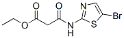 Propanoic  acid,  3-[(5-bromo-2-thiazolyl)amino]-3-oxo-,  ethyl  ester CAS#: 267653-85-0