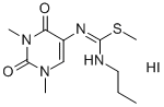 Pseudourea, 2-methyl-3-propyl-1-(1,2,3,6-tetrahydro-1,3-dimethyl-2,6-d ioxo-5-pyrimidinyl)-2-thio-, monohydriodide CAS#: 32532-46-0