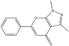 Pyrano[2,3-c]pyrazol-4(1H)-one, 1,3-diMethyl-6-phenyl- CAS#: 137527-47-0