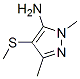 Pyrazole, 5-amino-1,3-dimethyl-4-(methylthio)- (8CI) CAS#: 32527-86-9
