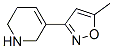 Pyridine, 1,2,3,6-tetrahydro-5-(5-methyl-3-isoxazolyl)- (9CI) CAS#: 123686-29-3