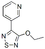 Pyridine, 3-(4-ethoxy-1,2,5-thiadiazol-3-yl)- (9CI) CAS#: 131987-62-7