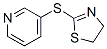 Pyridine, 3-[(4,5-dihydro-2-thiazolyl)thio]- (9CI) CAS#: 153334-49-7