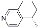 Pyridine, 3-methyl-4-(1-methylpropyl)-, (S)- (9CI) CAS#: 124300-56-7