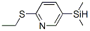 Pyridine, 5-(dimethylsilyl)-2-(ethylthio)- (9CI) CAS#: 140687-67-8