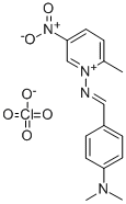 Pyridinium, 1-(((4-(dimethylamino)phenyl)methylene)amino)-2-methyl-5-n itro-, perchlorate CAS#: 145234-93-1