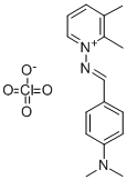 Pyridinium, 2,3-dimethyl-1-(((4-(dimethylamino)phenyl)methylene)amino) -, perchlorate CAS#: 145234-89-5