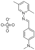 Pyridinium, 2,5-dimethyl-1-(((4-(dimethylamino)phenyl)methylene)amino) -, perchlorate CAS#: 145234-97-5